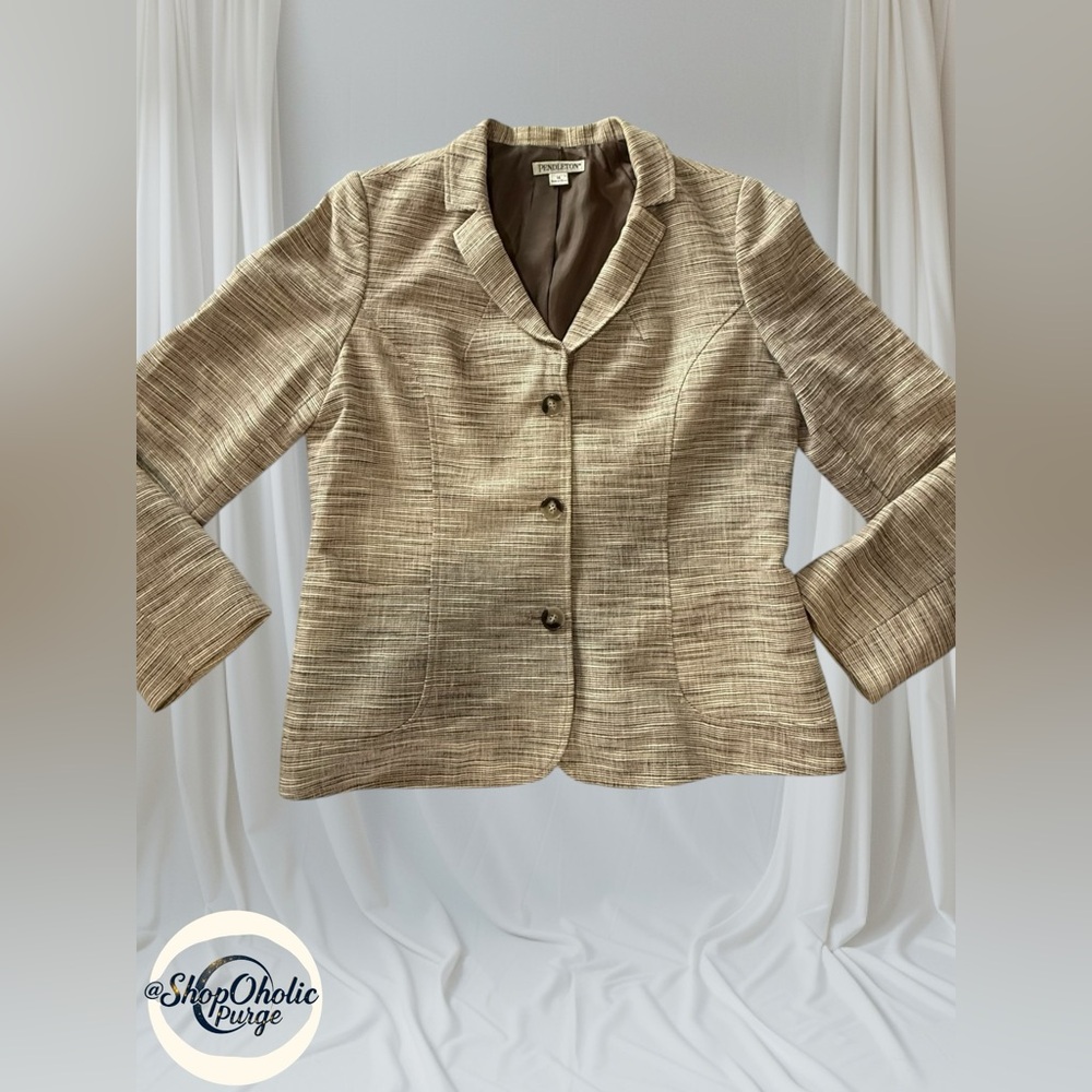 Pendleton Womens Blazer Jacket Coat Pendleton Cot… - image 3